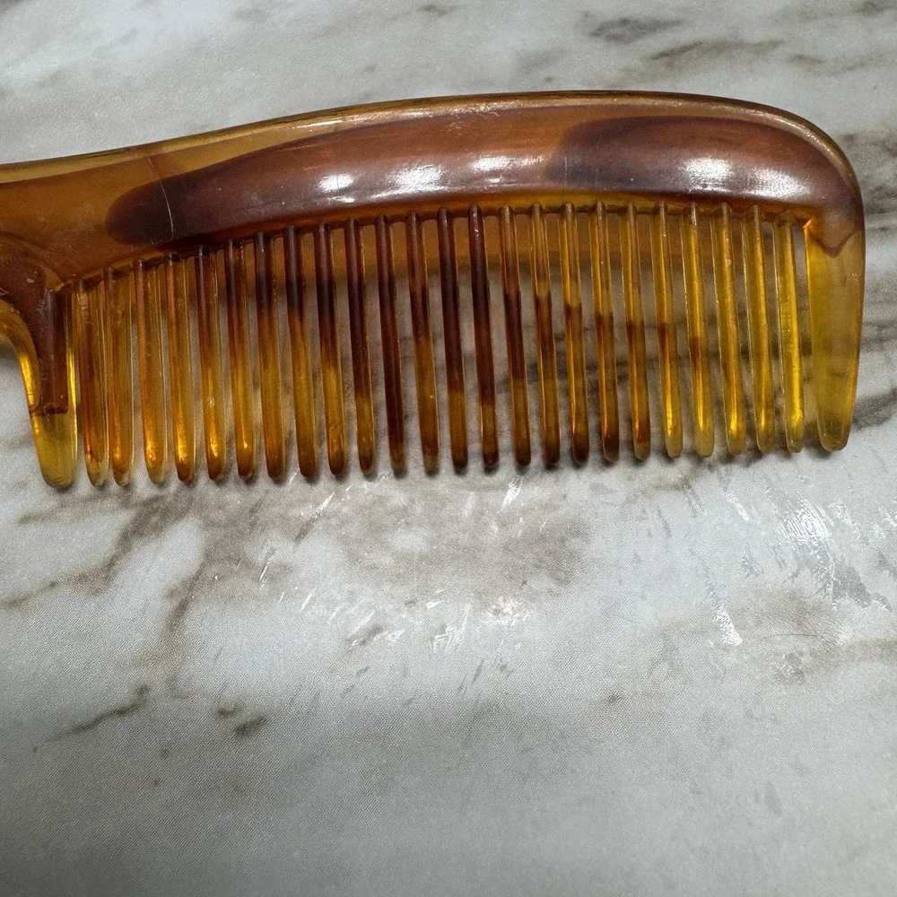 Vintage GOODY Light Brown Hair Comb 6' Brown Made In‎ USA